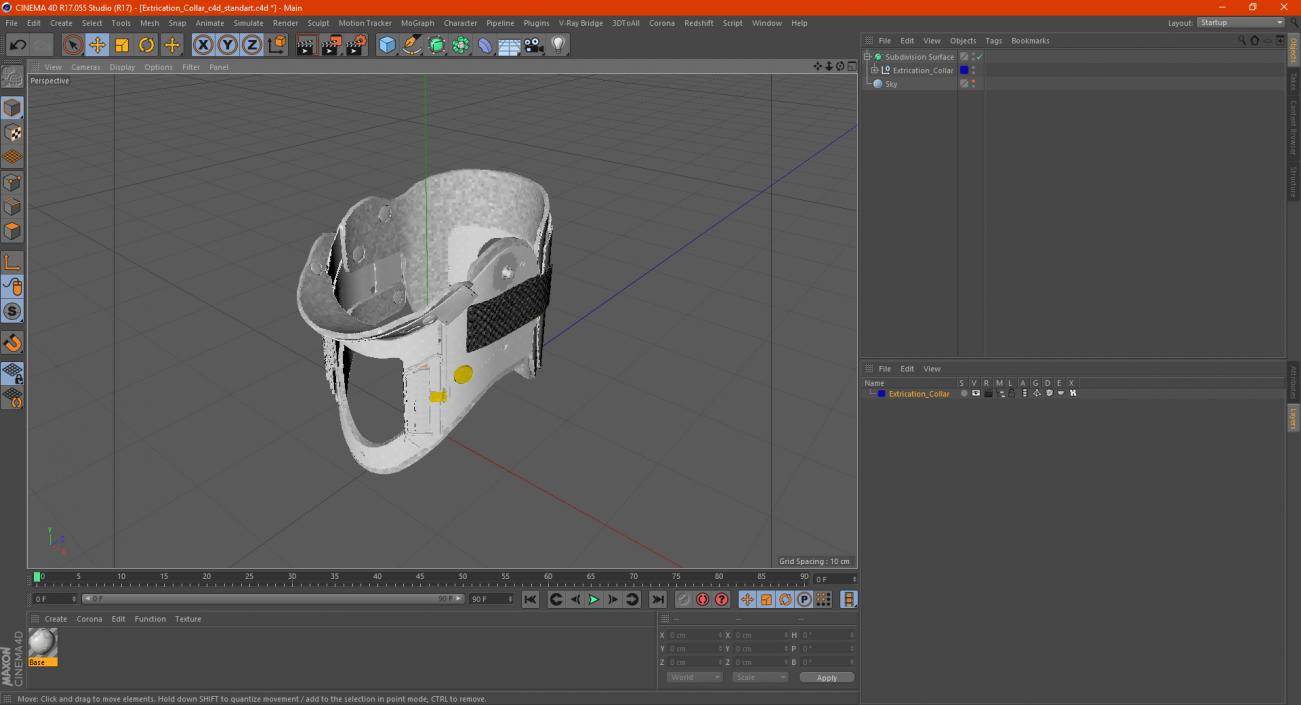 3D Extrication Collar model