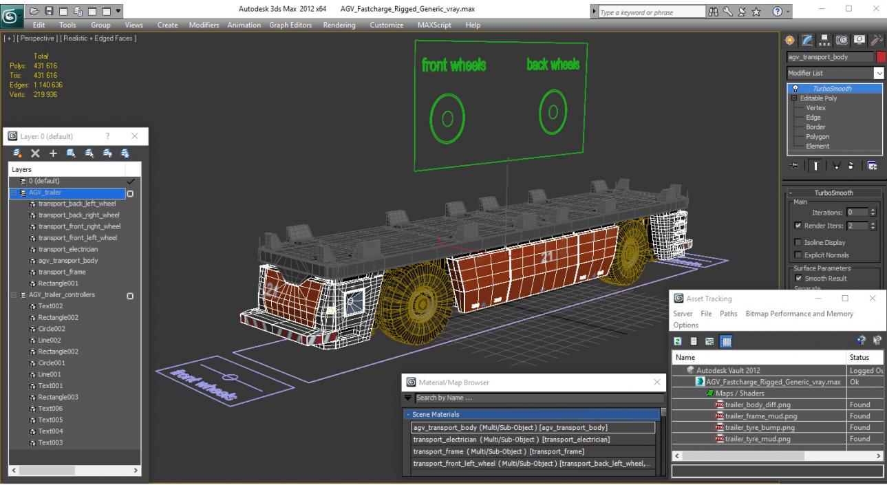 AGV Fastcharge Rigged Generic 3D model