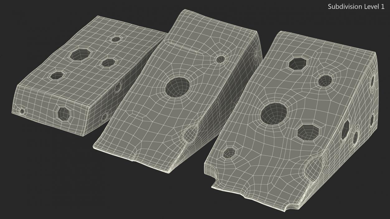 Swiss Cheese Blocks 3D model