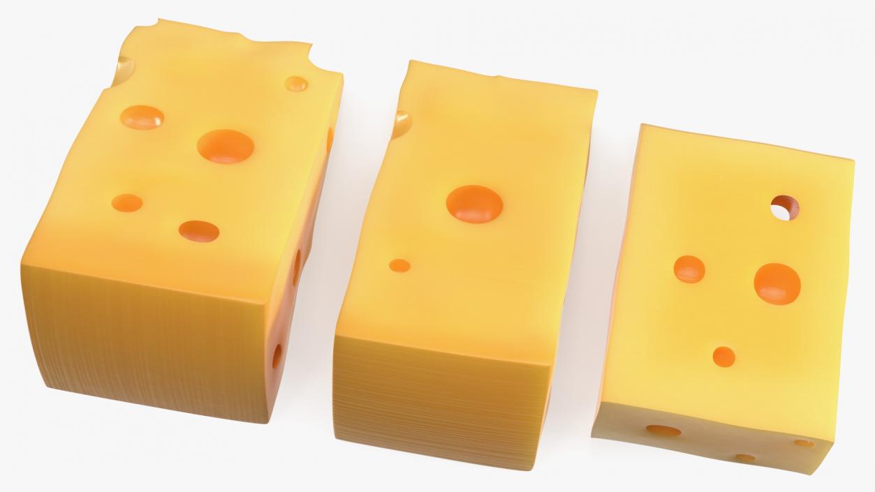 Swiss Cheese Blocks 3D model