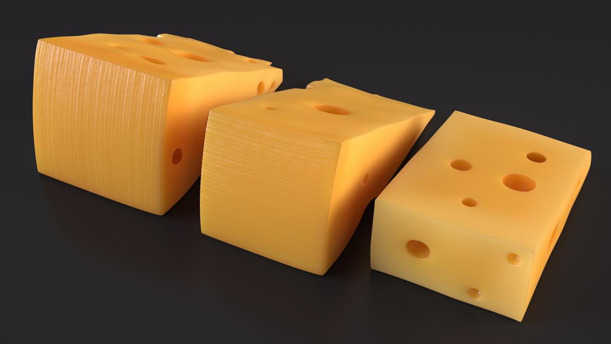 Swiss Cheese Blocks 3D model