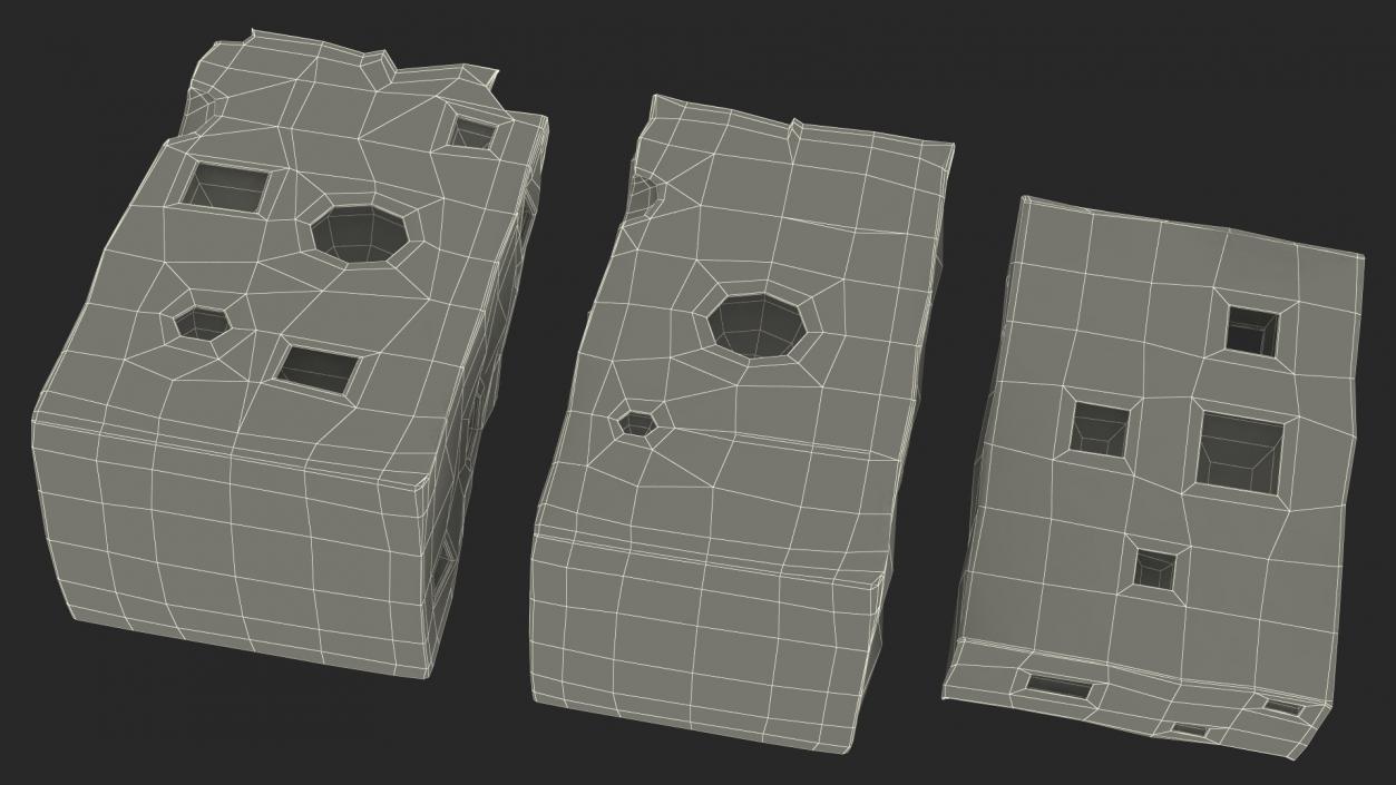 Swiss Cheese Blocks 3D model