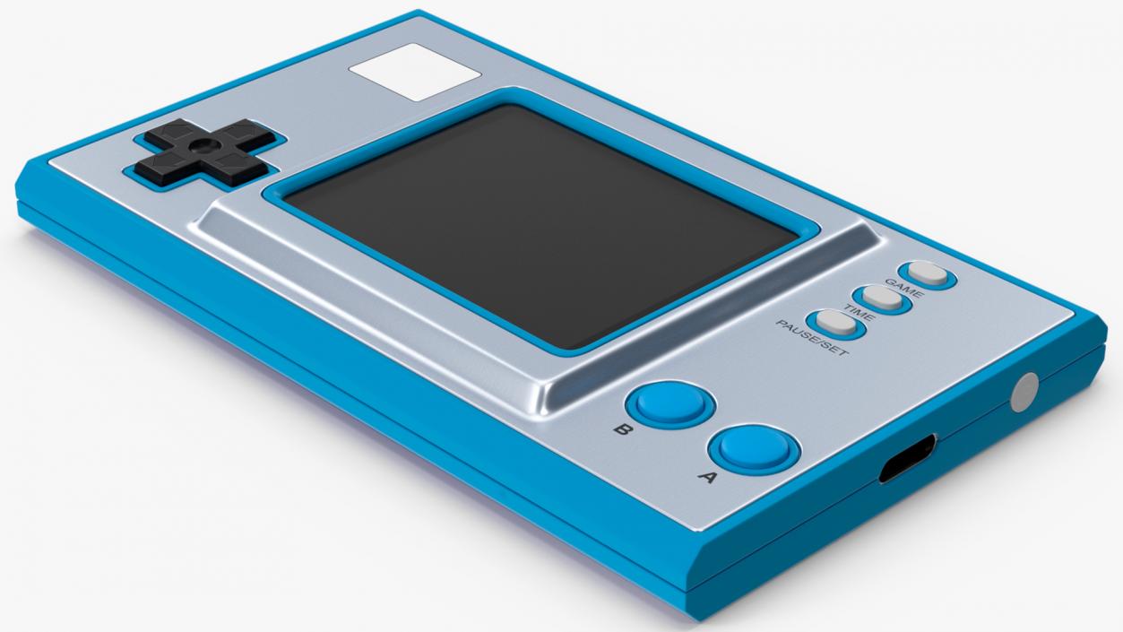 Handheld Game Console Turned Off 3D