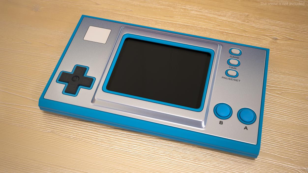 Handheld Game Console Turned Off 3D