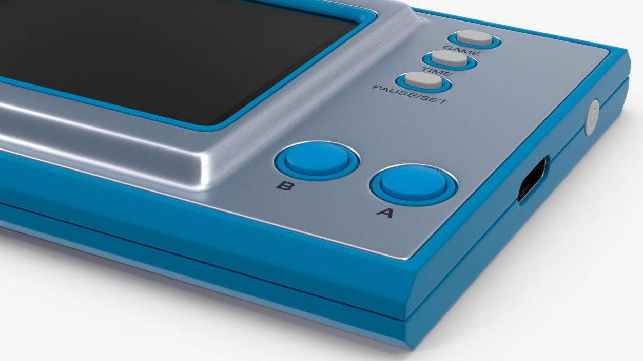 Handheld Game Console Turned Off 3D