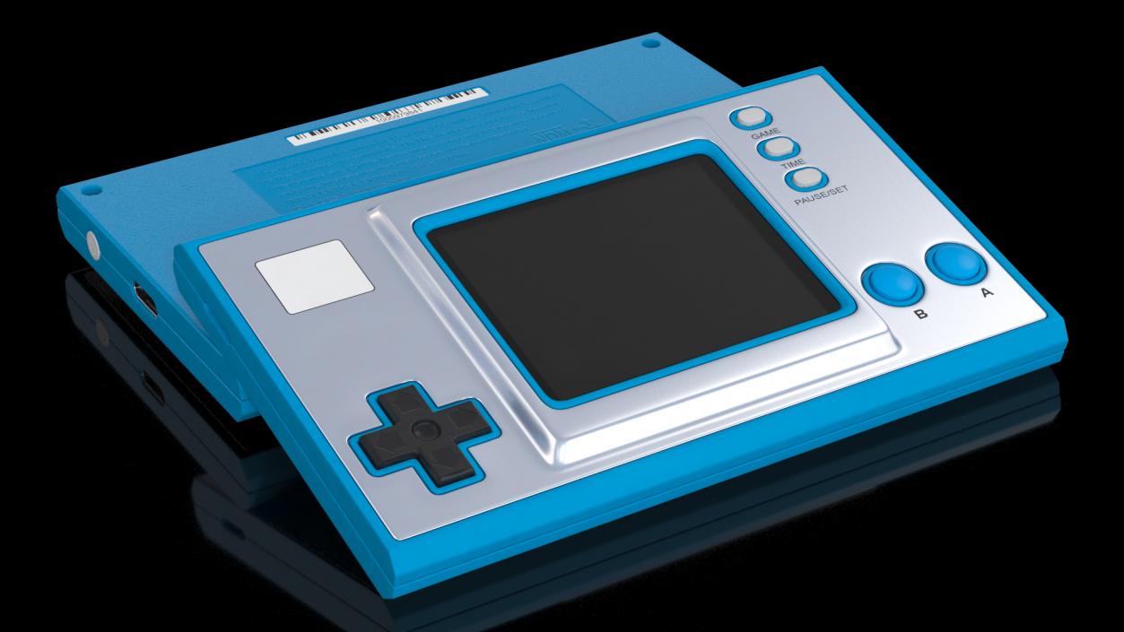 Handheld Game Console Turned Off 3D