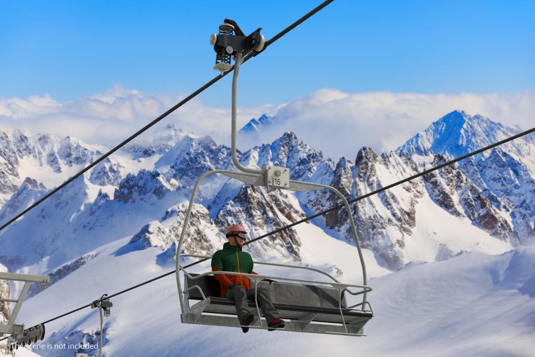 Ski Lift and Cabin 3D Models Collection 3D model