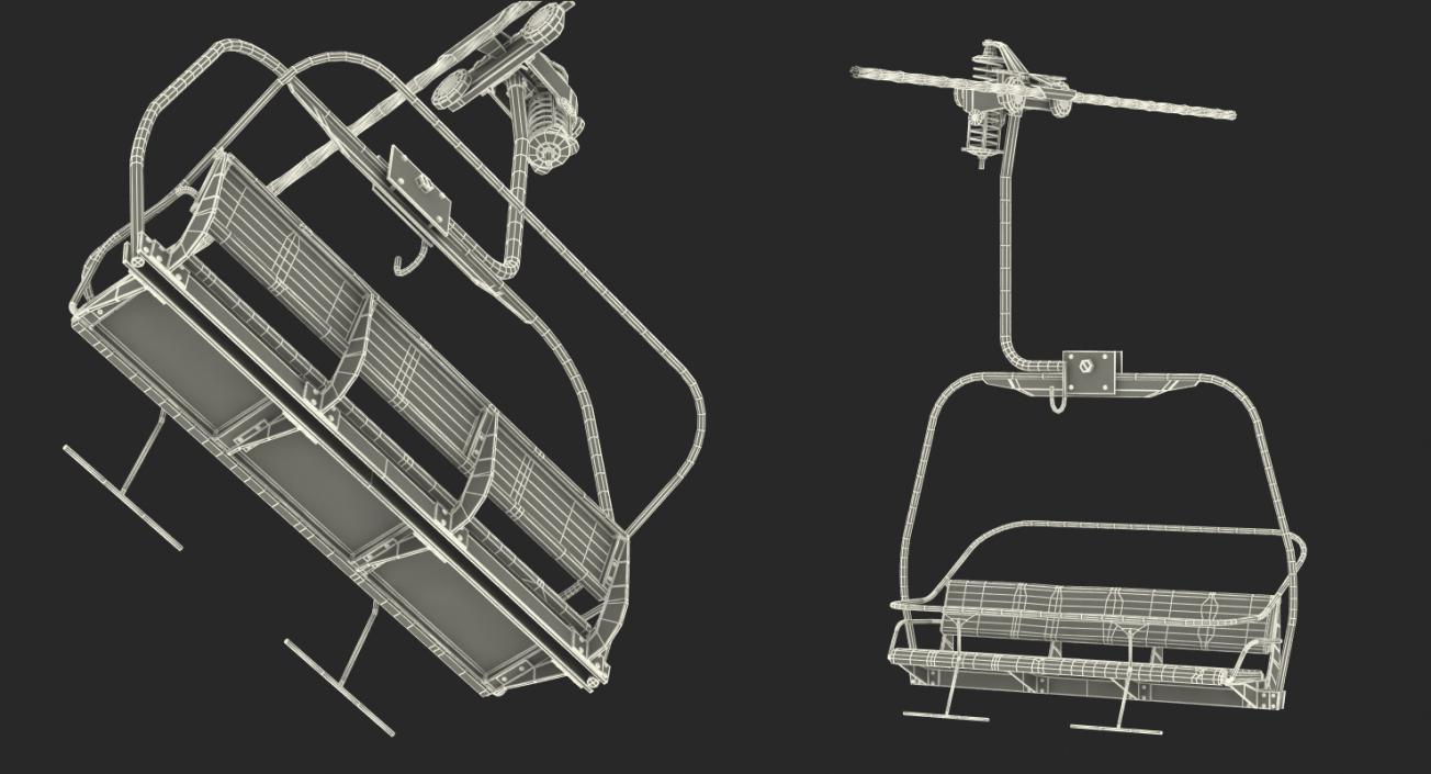 Ski Lift and Cabin 3D Models Collection 3D model