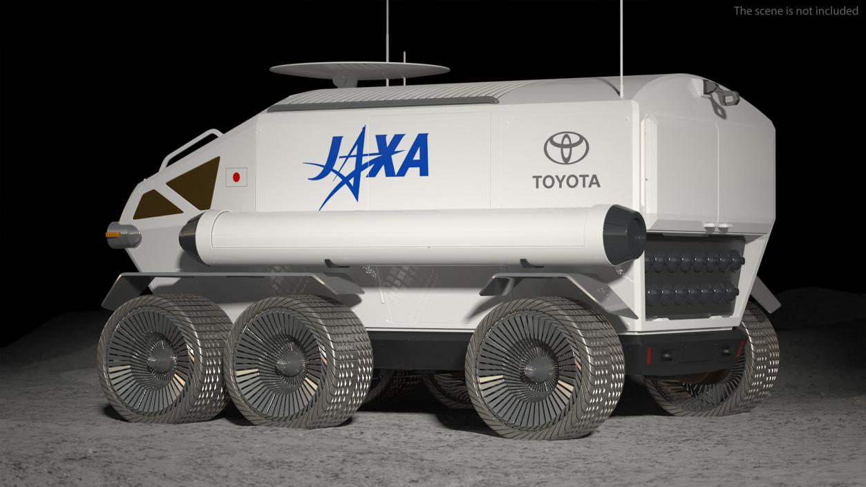 3D model Luna Cruiser Toyota Rigged for Cinema 4D