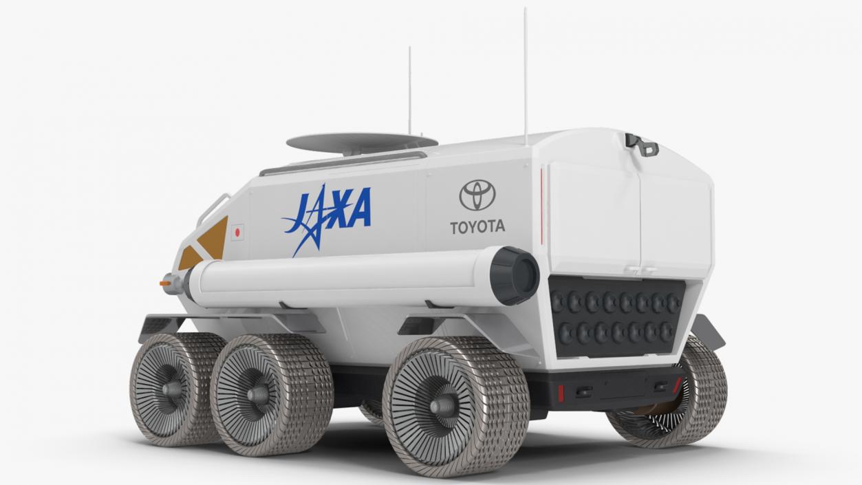 3D model Luna Cruiser Toyota Rigged for Cinema 4D