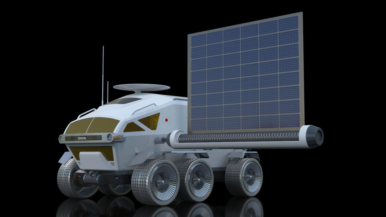 3D model Luna Cruiser Toyota Rigged for Cinema 4D