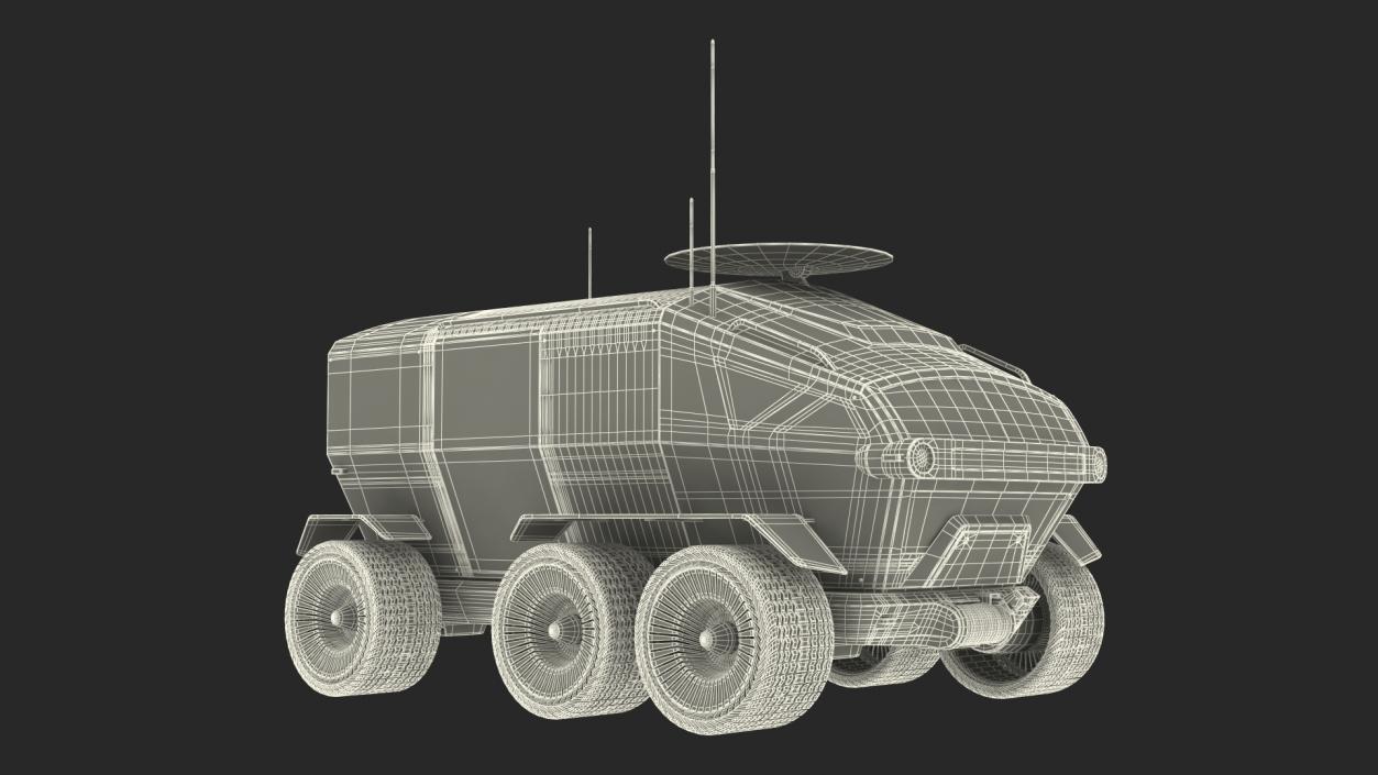 3D model Luna Cruiser Toyota Rigged for Maya