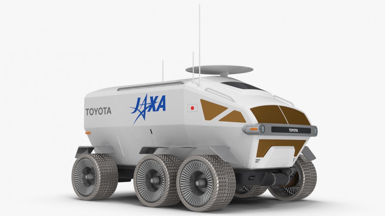 3D model Luna Cruiser Toyota Rigged for Cinema 4D