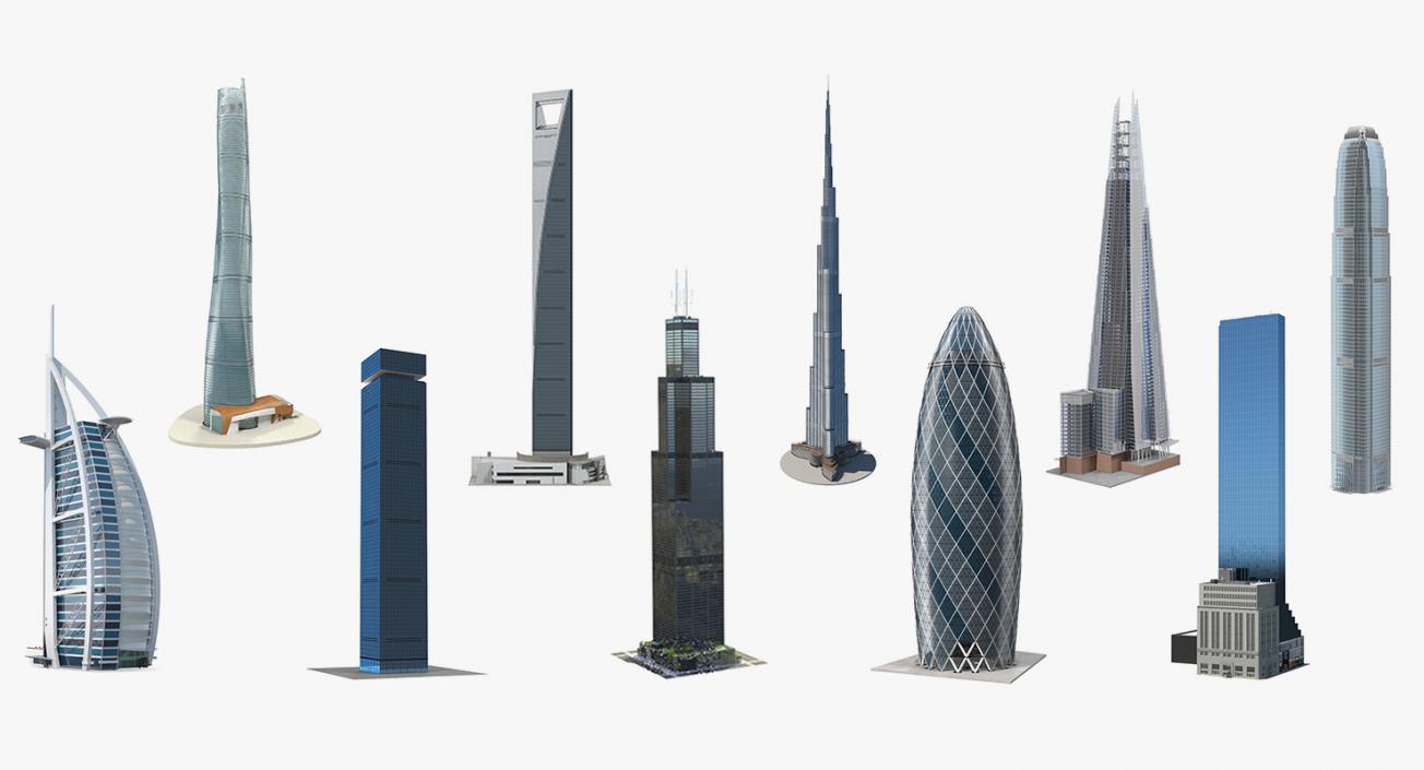 Skyscrapers Collection 8 3D model