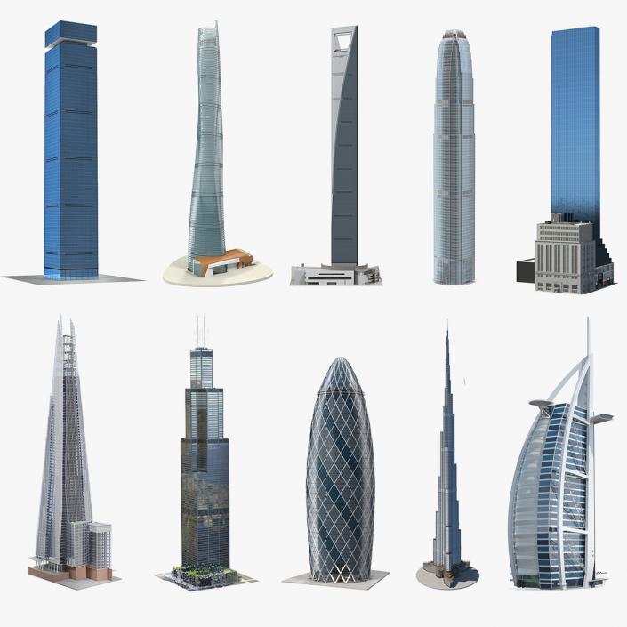 Skyscrapers Collection 8 3D model