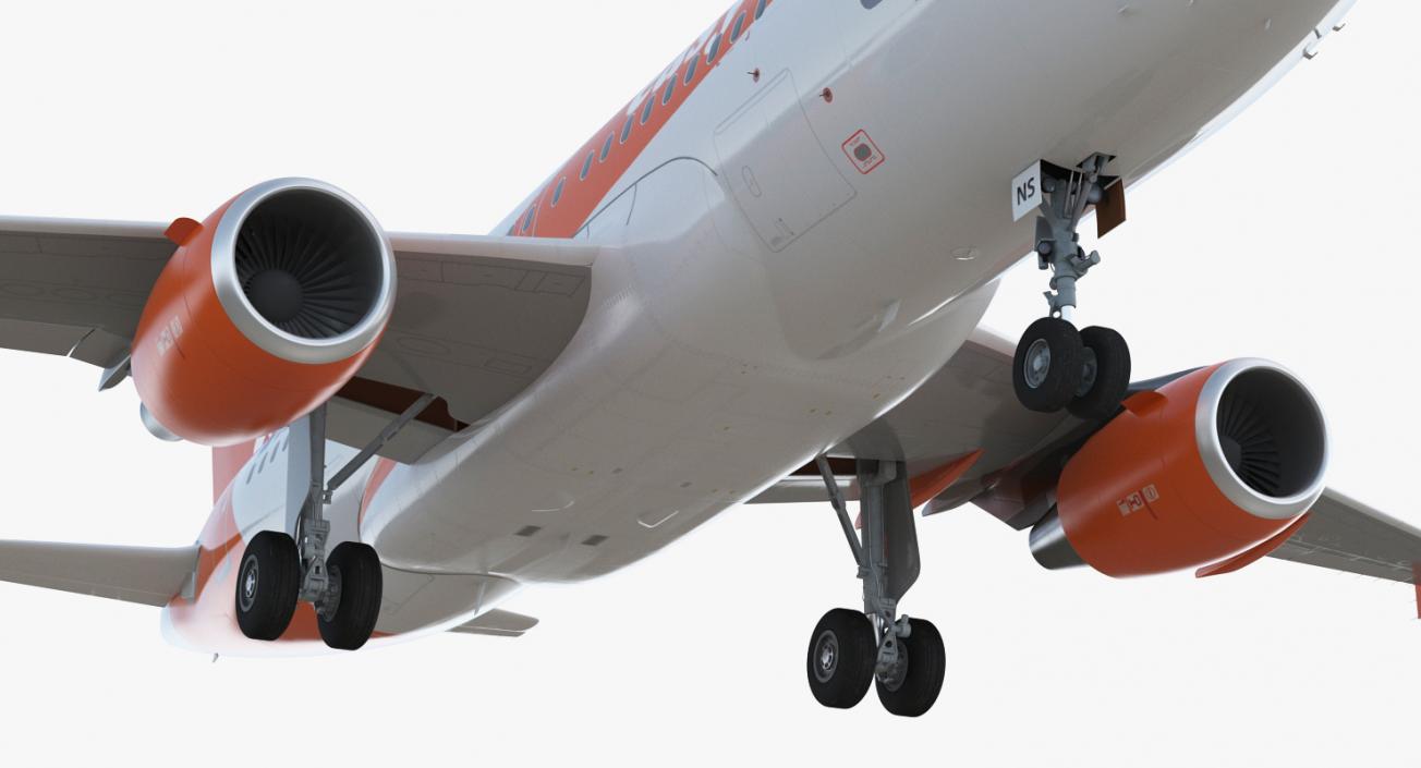 Airbus A319 EasyJet Airline Rigged 3D model