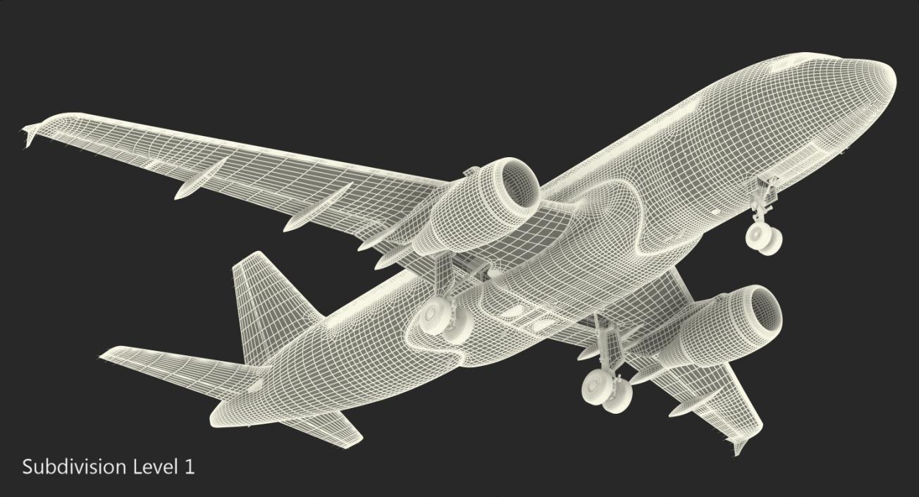 Airbus A319 EasyJet Airline Rigged 3D model