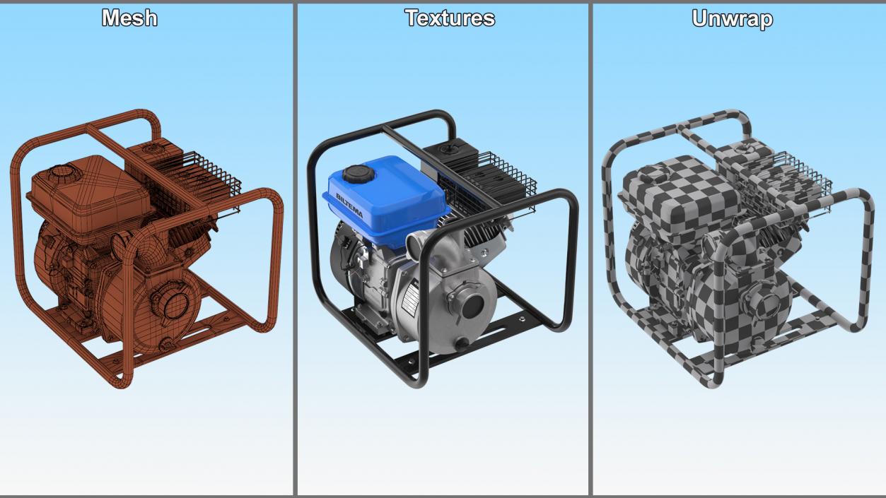 3D Biltema Water Pump for Draining