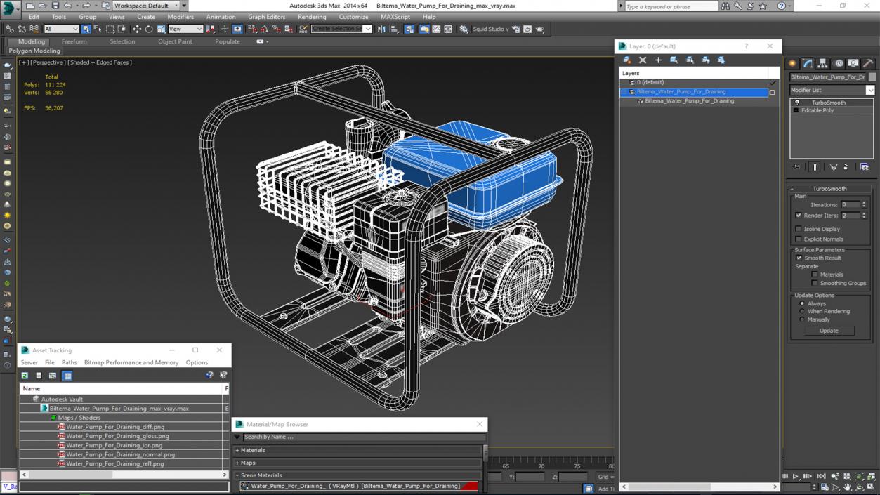 3D Biltema Water Pump for Draining