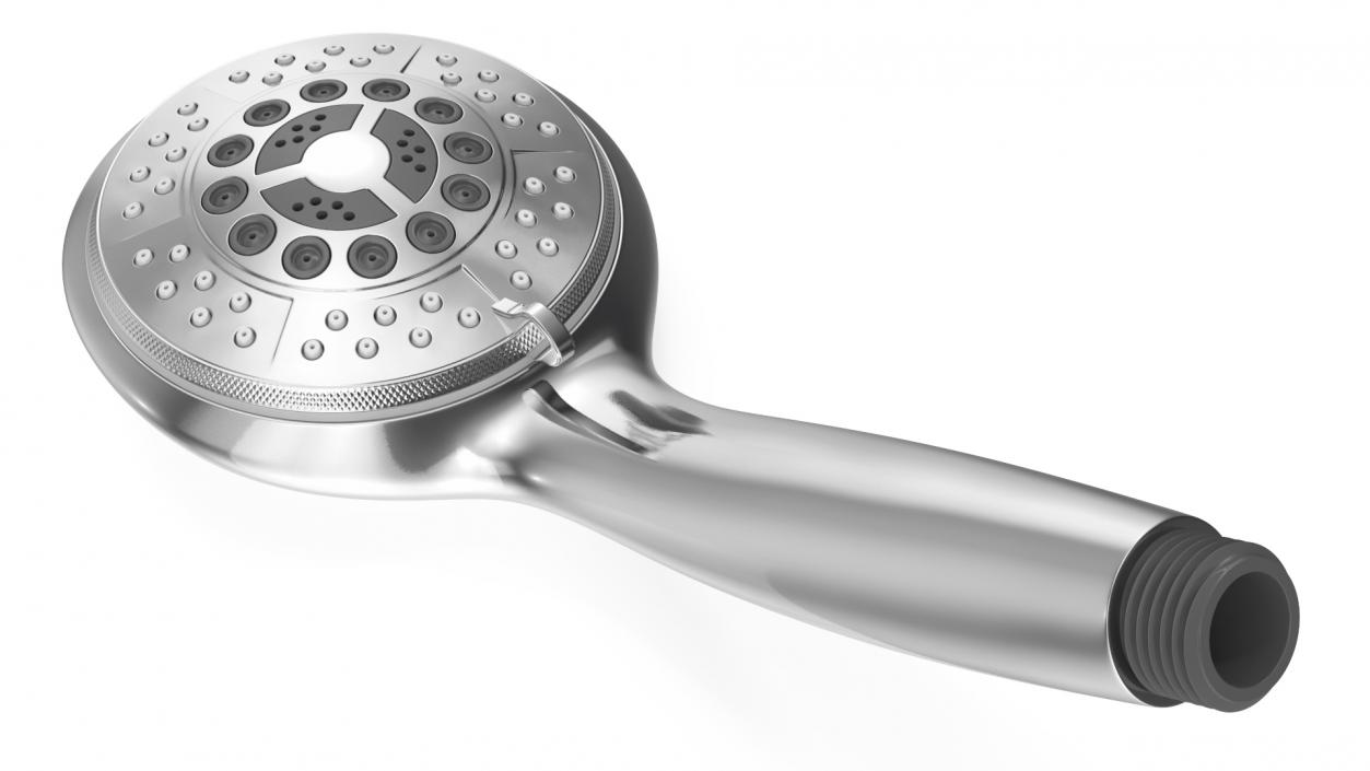 3D Chrome Nozzles Light Handheld Shower Head