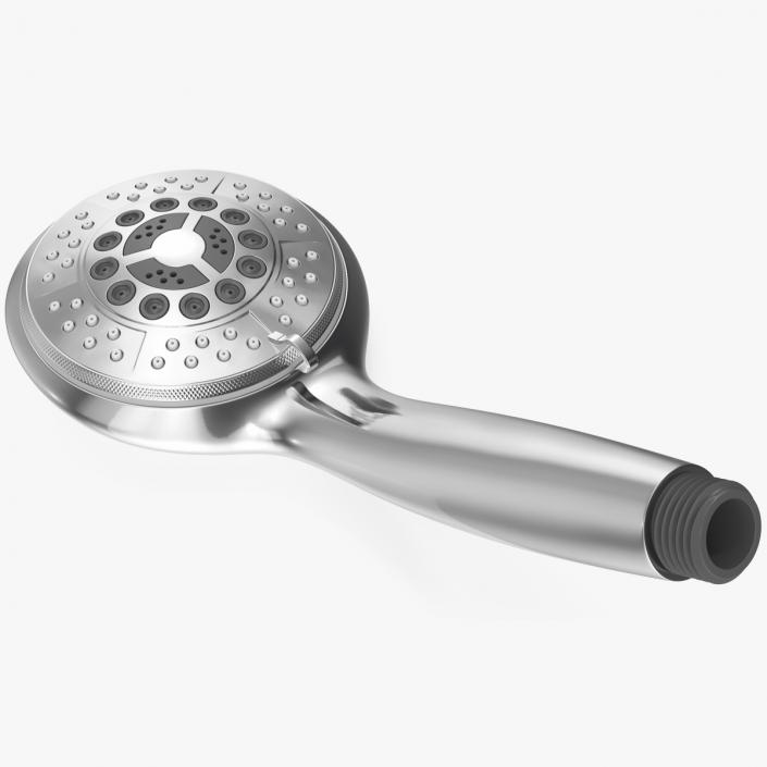 3D Chrome Nozzles Light Handheld Shower Head