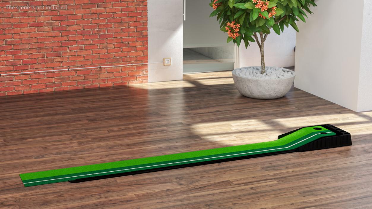 3D Indoor Golf Putting Green Portable Mat model