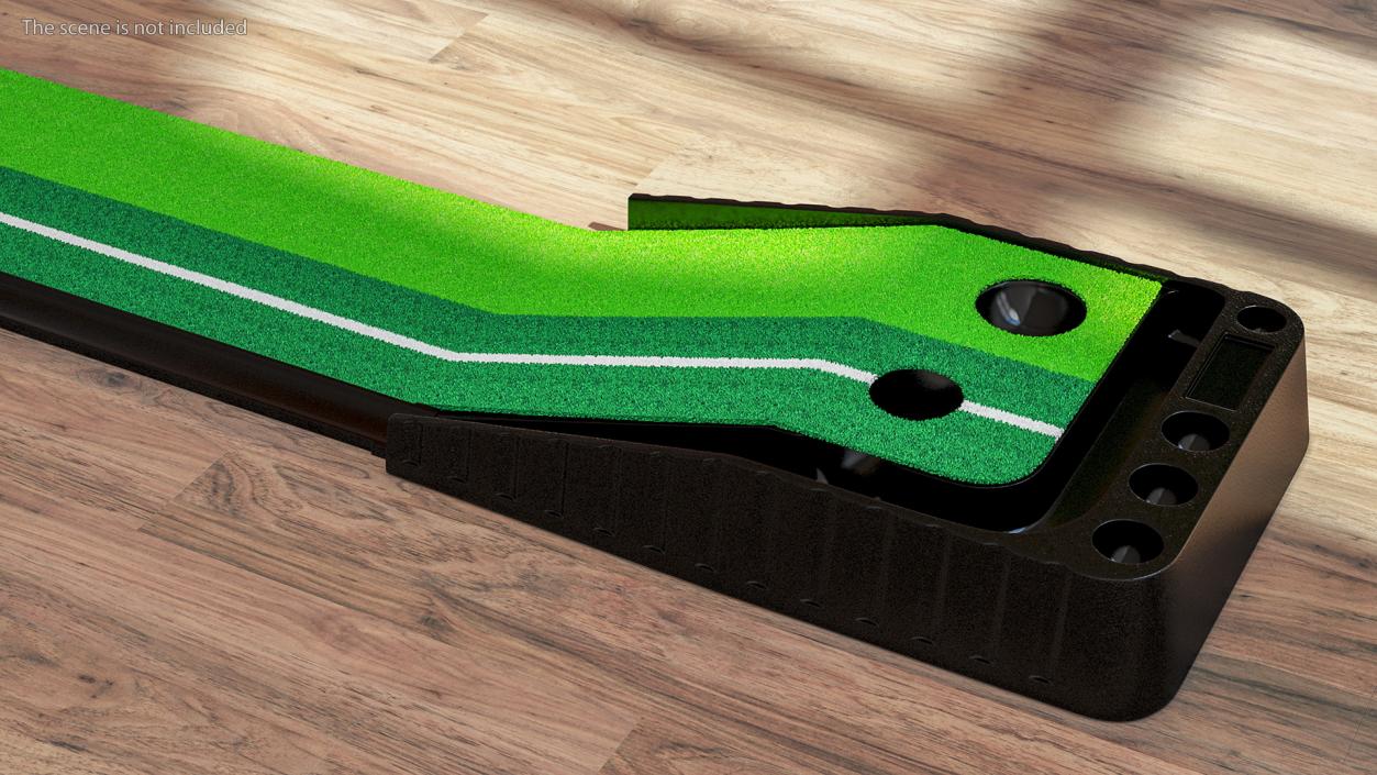 3D Indoor Golf Putting Green Portable Mat model