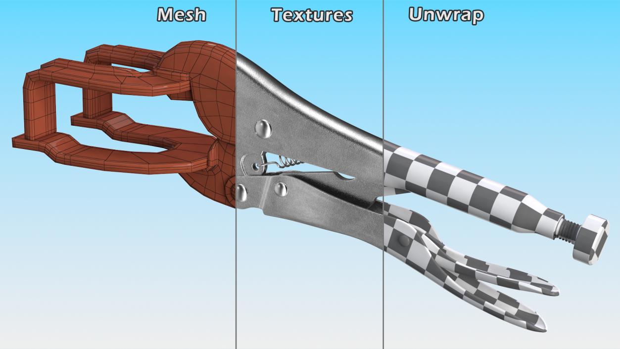 3D Vise Grips Collection 3 model