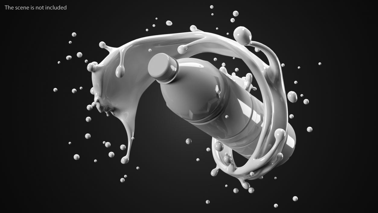 3D Milk Splash Spiral model