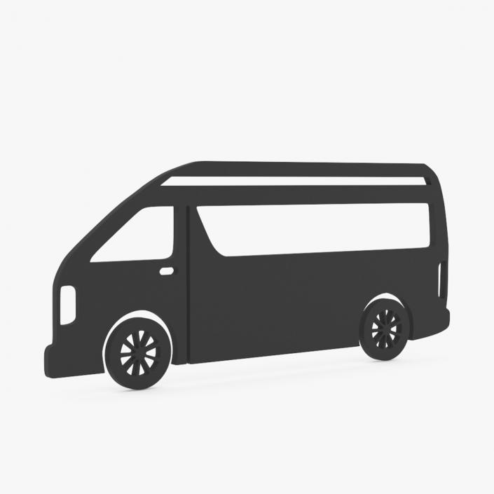 3D Van Silhouette 2