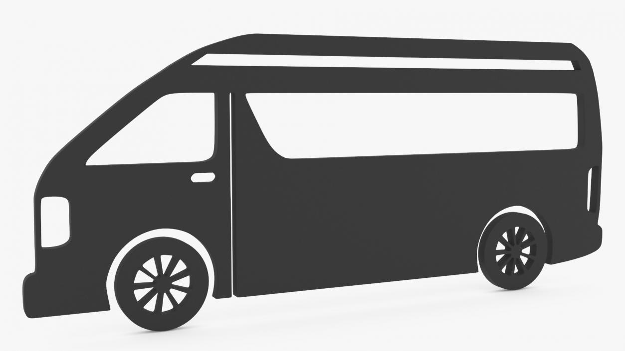 3D Van Silhouette 2