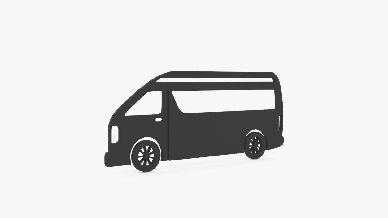 3D Van Silhouette 2