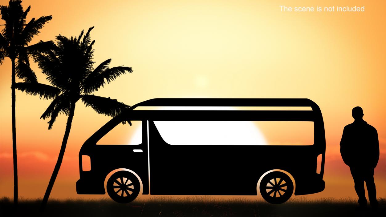 3D Van Silhouette 2