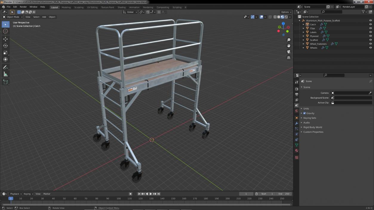 Aluminium Multi Purpose Scaffold 3D