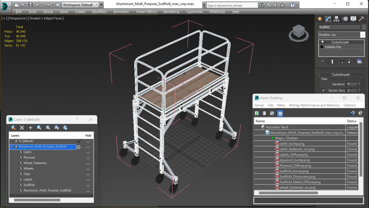 Aluminium Multi Purpose Scaffold 3D