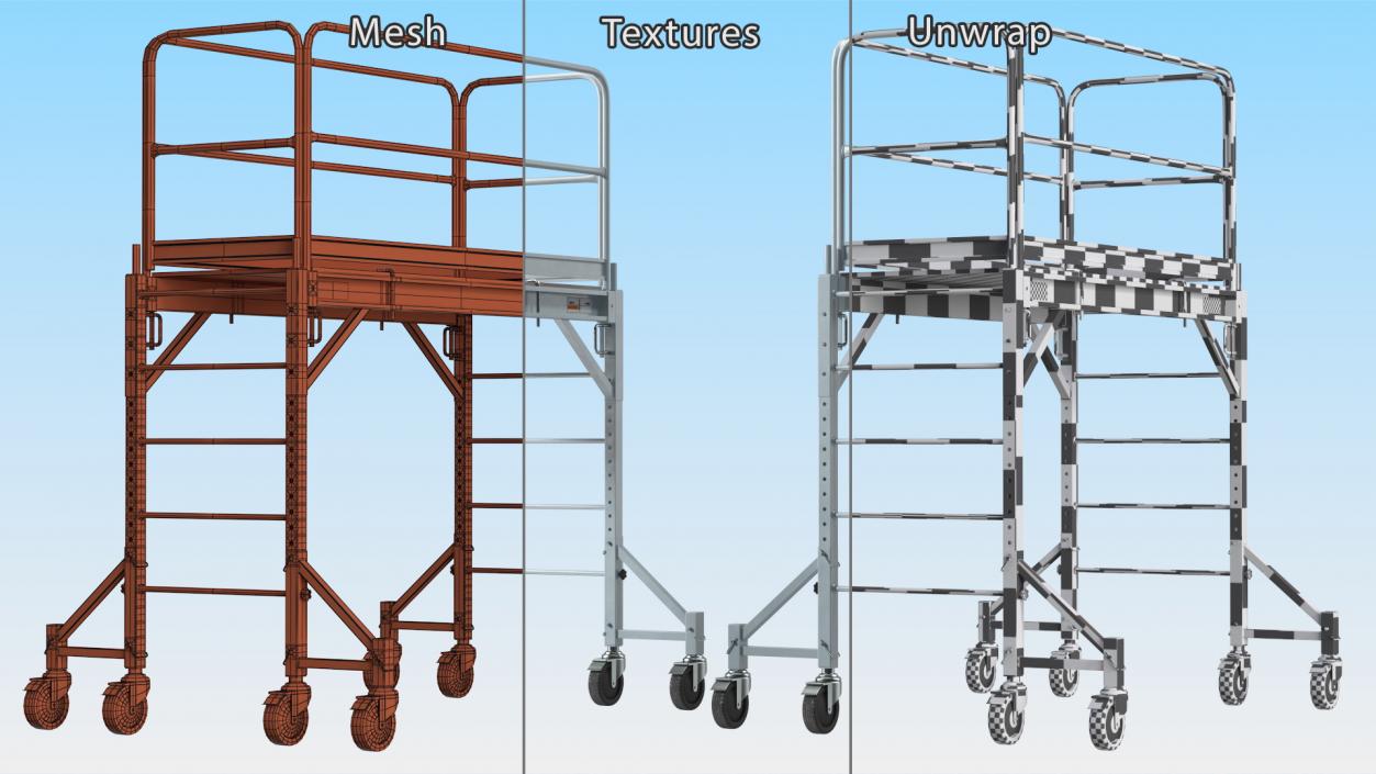 Aluminium Multi Purpose Scaffold 3D