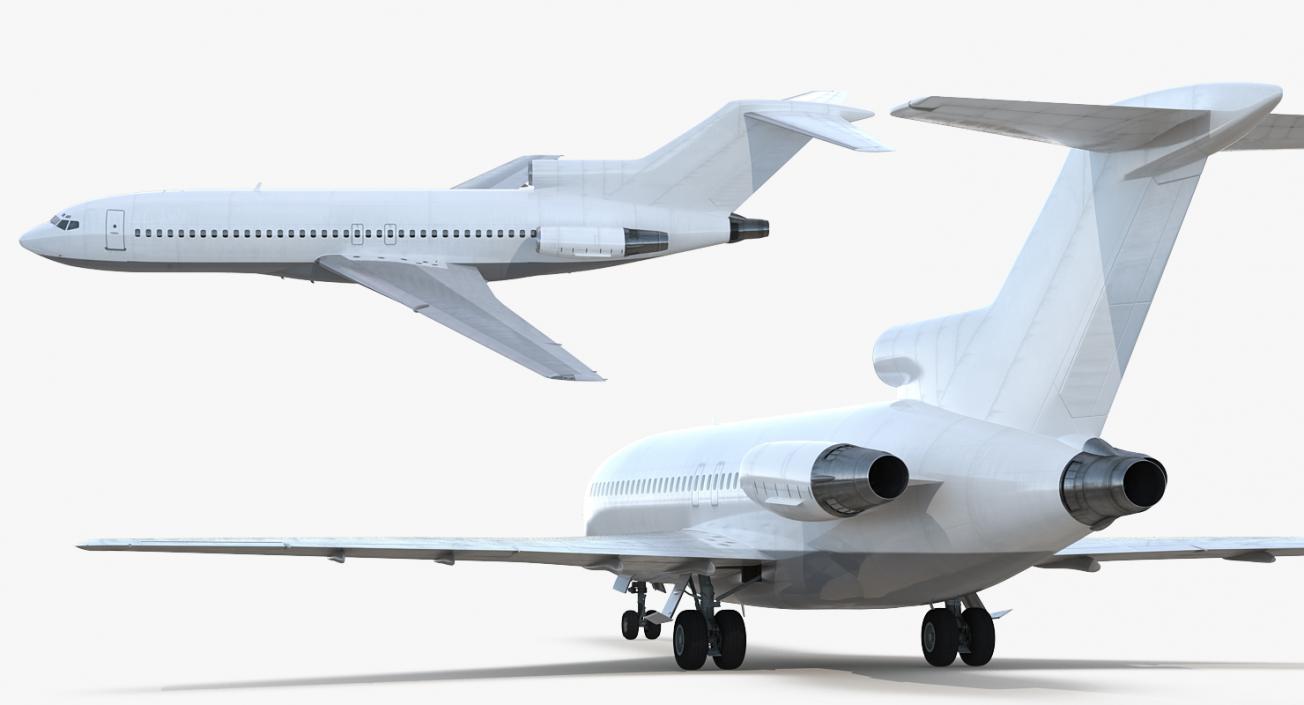 Boeing 727-100 Generic Rigged 3D model