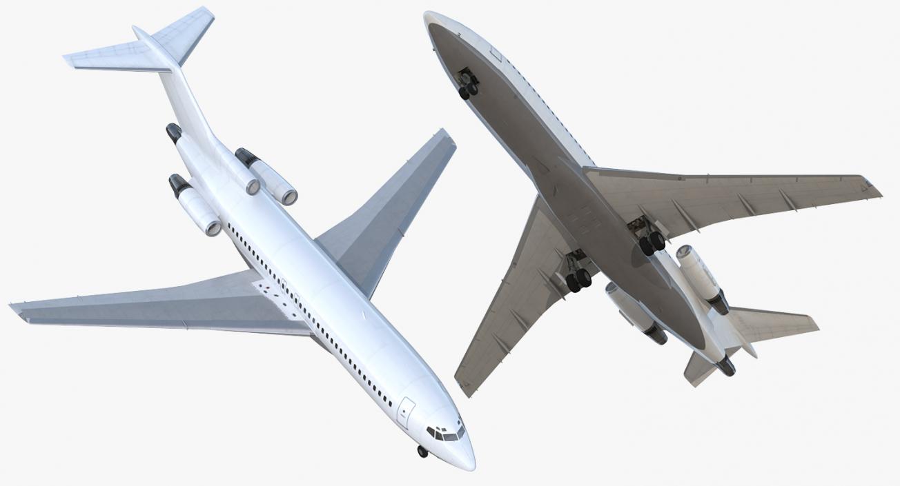 Boeing 727-100 Generic Rigged 3D model