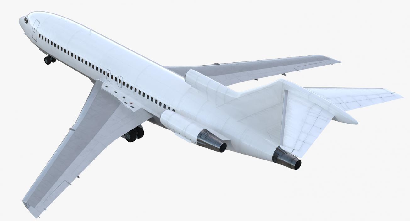 Boeing 727-100 Generic Rigged 3D model