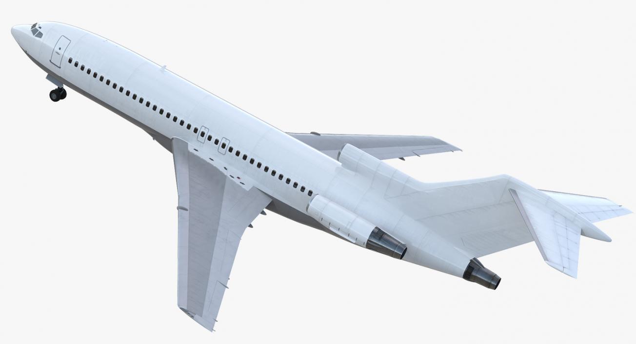 Boeing 727-100 Generic Rigged 3D model