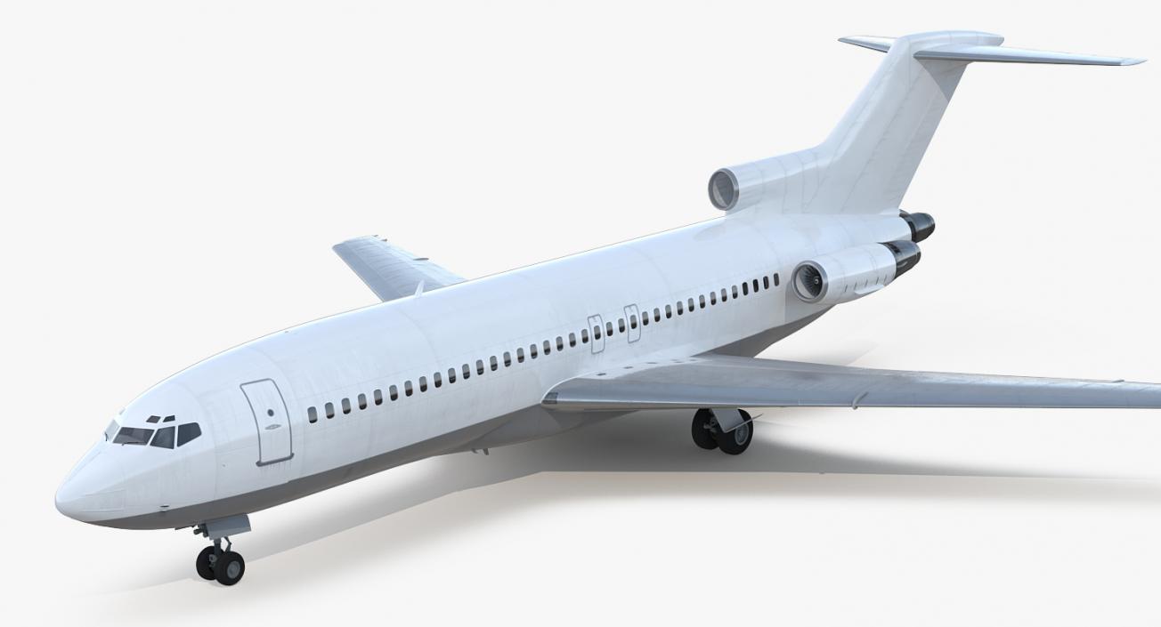 Boeing 727-100 Generic Rigged 3D model