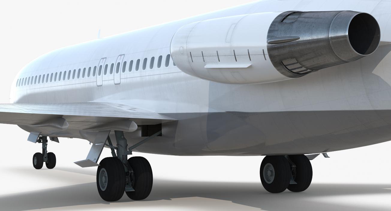 Boeing 727-100 Generic Rigged 3D model