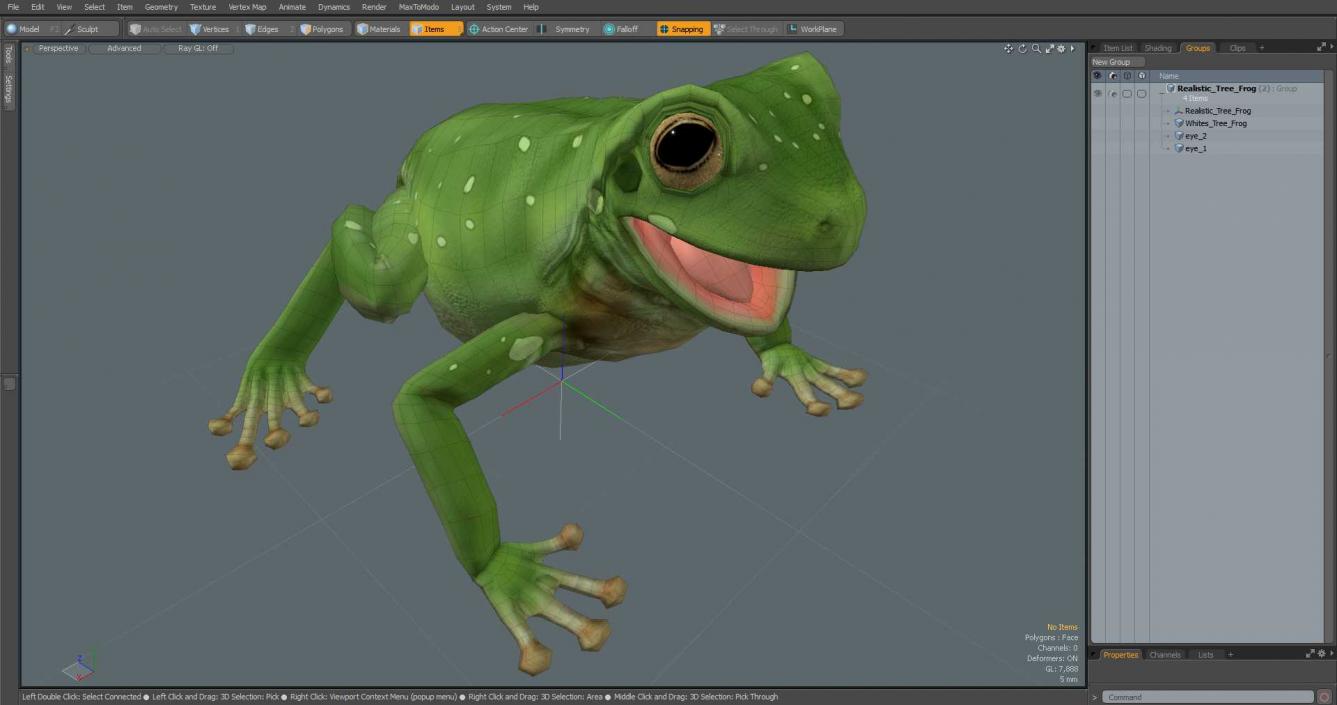 Realistic Tree Frog 3D model