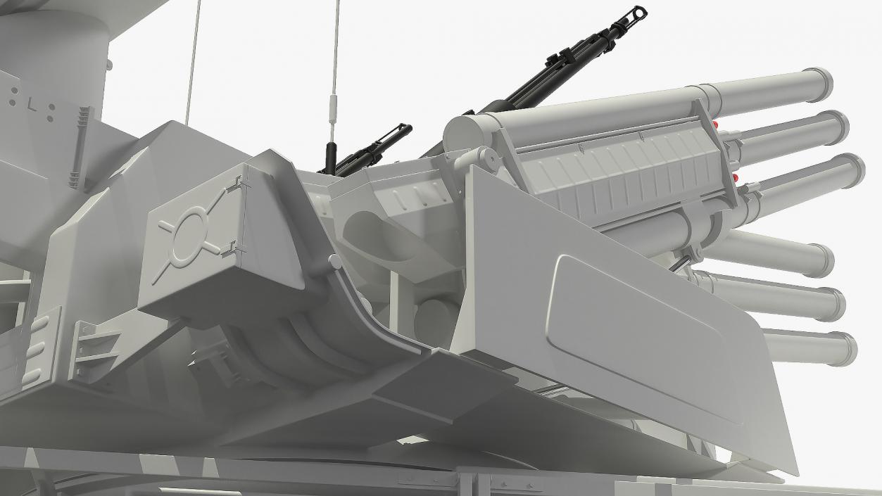 Pantsir S1 SA-22 Deployed Position 3D model