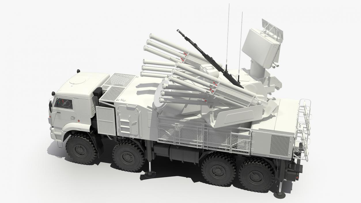 Pantsir S1 SA-22 Deployed Position 3D model