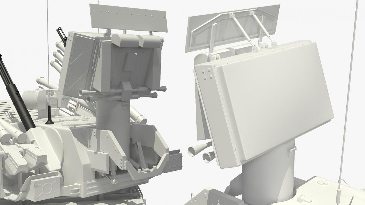 Pantsir S1 SA-22 Deployed Position 3D model