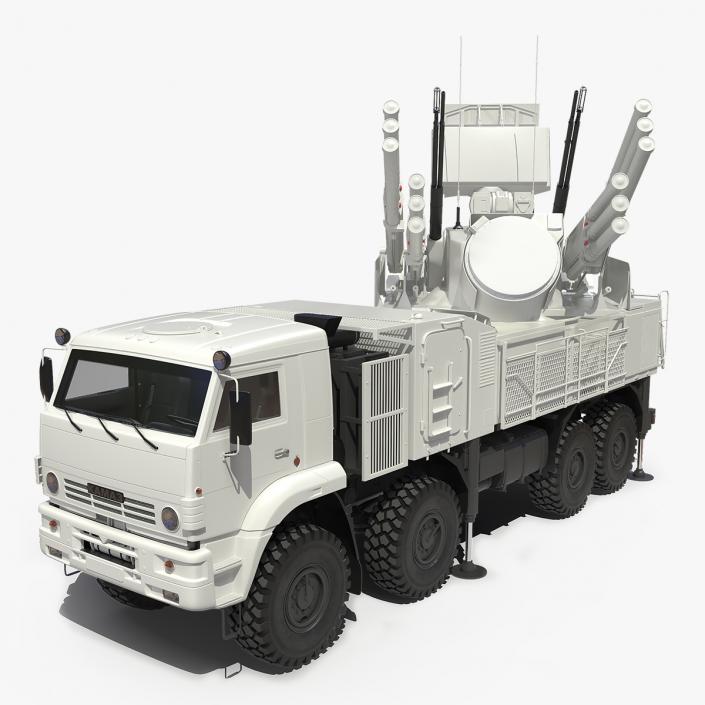 Pantsir S1 SA-22 Deployed Position 3D model