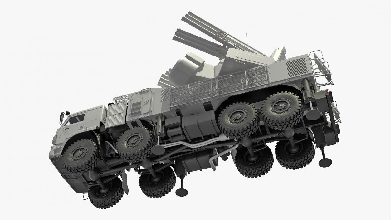 Pantsir S1 SA-22 Deployed Position 3D model