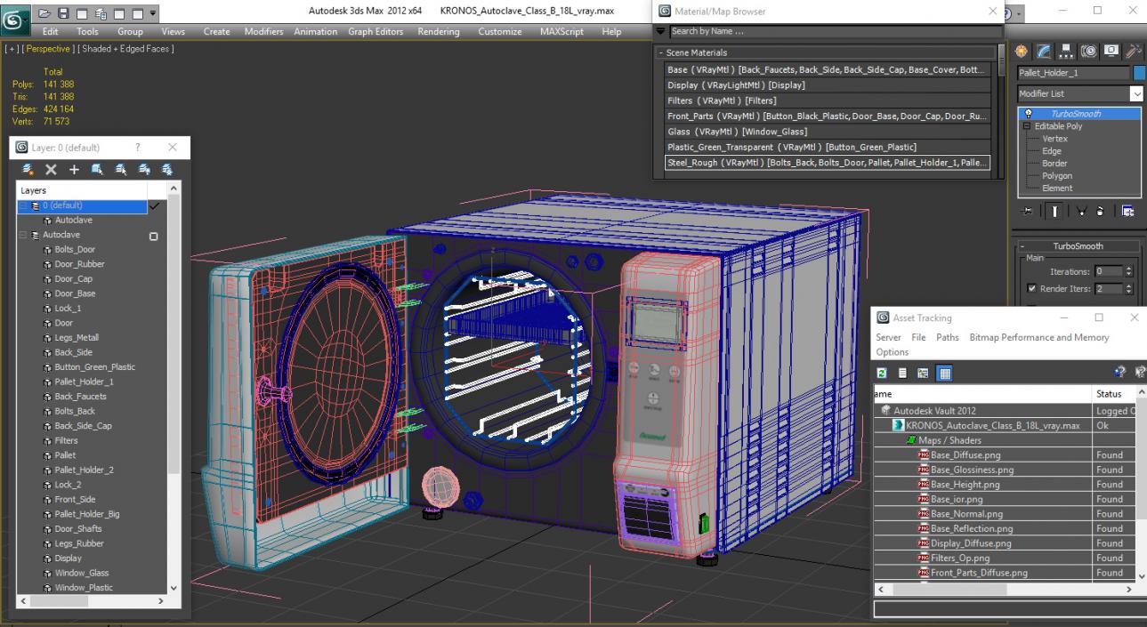 3D KRONOS Autoclave Class B 18L model