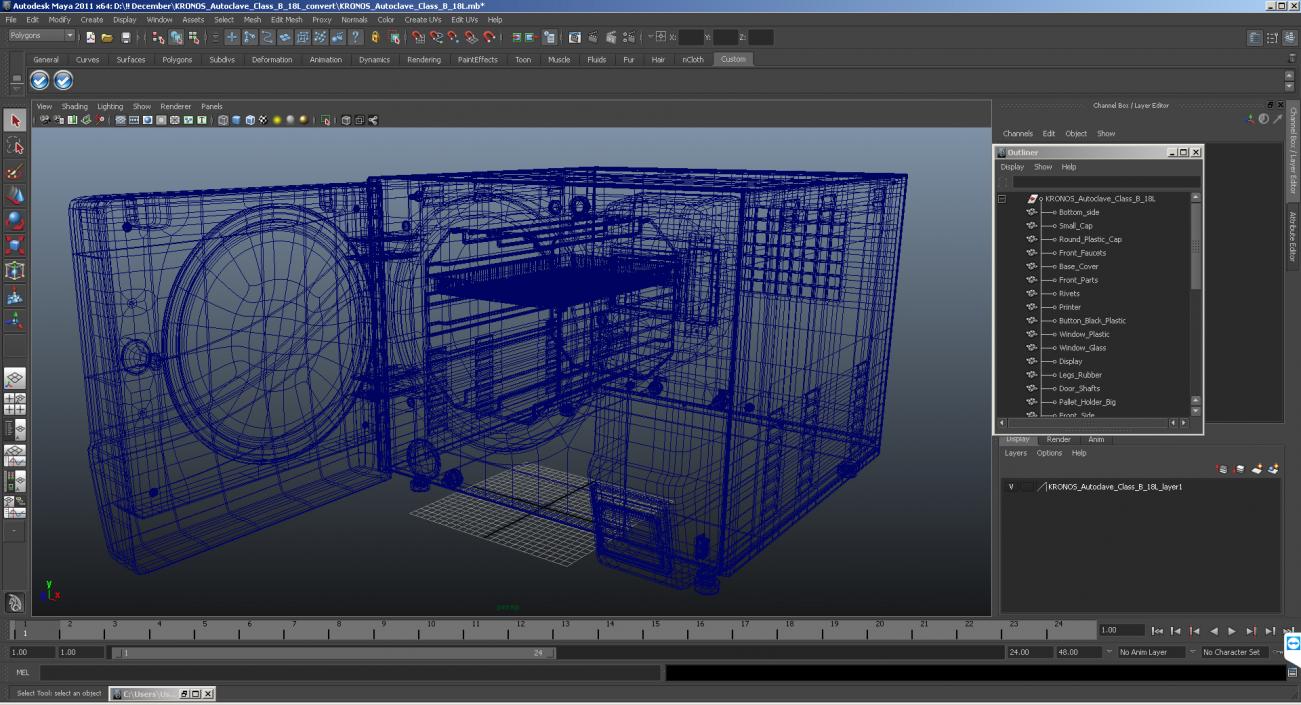 3D KRONOS Autoclave Class B 18L model